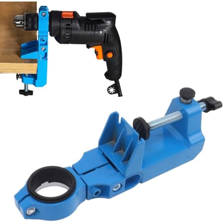 Topyond 360 Degree Adjustable Bench Drill Stand, Universal Electric Angle Drill Holder, Sturdy Aluminium Alloy Construction