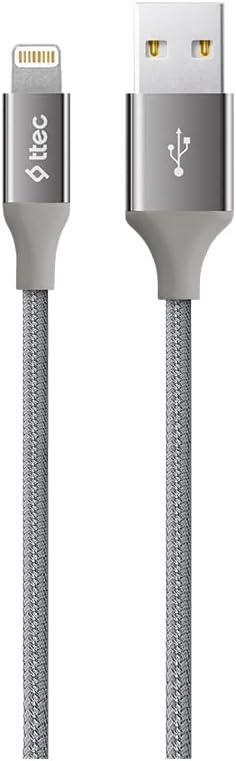 ttec AlumiCable iPhone Compatible Charging Cable - Space Gray (2DK16UG)