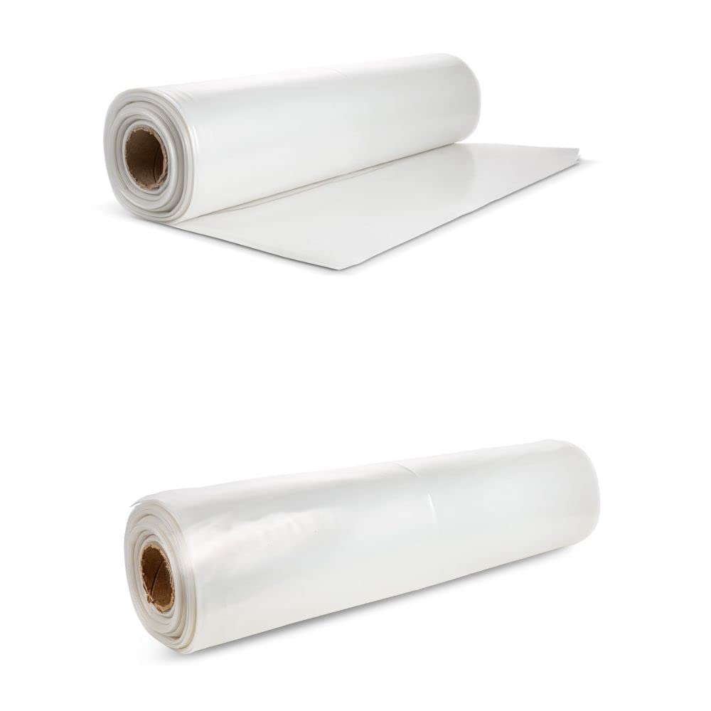 Plasticplace PS121006 Extra Heavy Clear Plastic Sheeting │ 6 Mil │ 12W x 100H 1 Roll