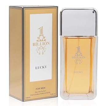 1 Billion Lucky Eau De Toilette Spray for Men, Fresh Scent, 3.4 Fl Oz