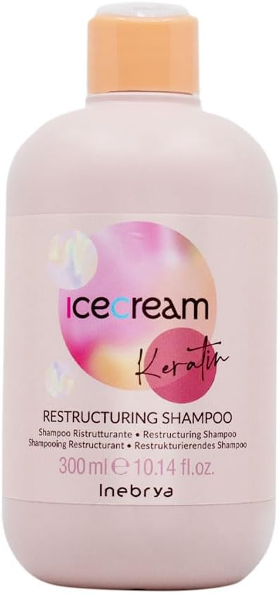 Inebrya Ice Cream Keratin Restructuring Shampoo - Shampoo Ristrutturante 300ml