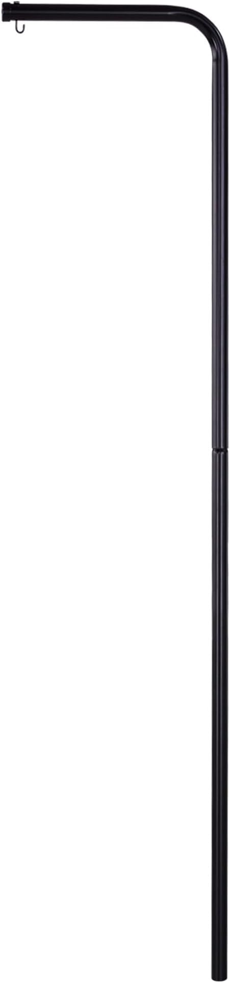 Flowtron SP-200 Security Lantern Pole | 10 Ft Adjustable 3-Section Steel Pole with 14" Extension Arm | Anti-Theft Lock | Fits BK-15, BK-40, BK-80 Bug Zappers