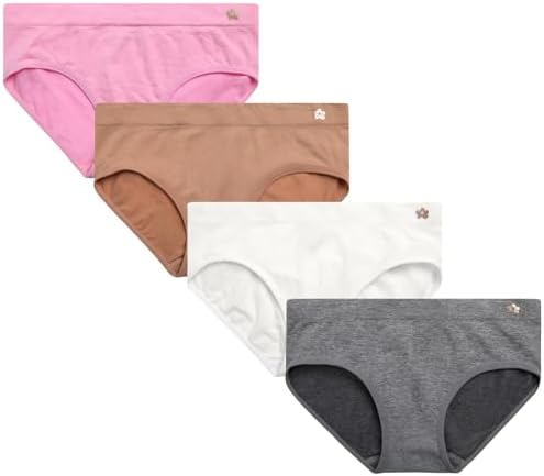 Limited Too Girls Underwear - 4 Pack Soft Microfiber Tag Free Seamless Girls Hipster Panties