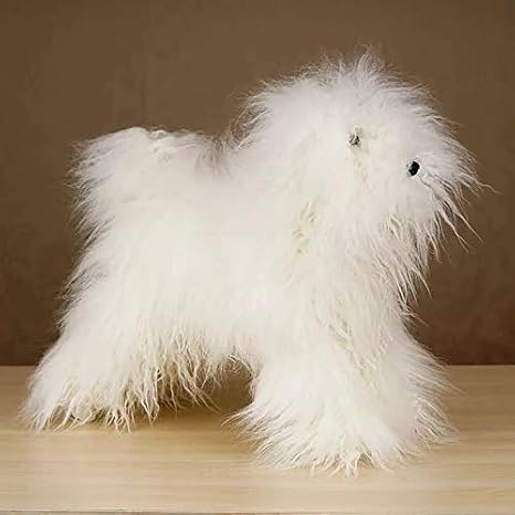 OPAWZ Toy Poodle Whole Body Dog Wig, Dog Mannequin Wig White, Wig Only