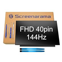 SCREENARAMA New Screen Replacement for AUO B173HAN04.9 HW0A (40pin 144Hz) FHD 1920x1080 IPS LCD LED Display with Tools and Tape