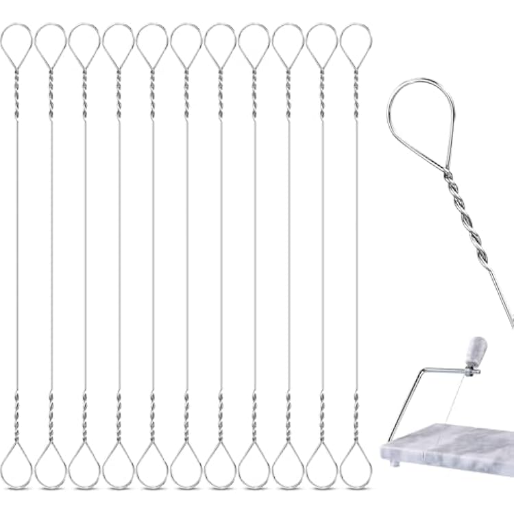 Nuanchu 10 Pcs Cheese Slicer Wire Replacement Block Cheese Cutter Wire for Polished MarbleStyle 1