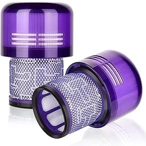 ELO Replacement Filter 2-Pack Compatible with Dyson V11 & V15 Cordless Vacuums, H13 Filtration, 970013-02, Washable & Reusable, V11 Torque Drive Animal Complete Extra, V15 Detect, SV15 SV17 SV22 SV28