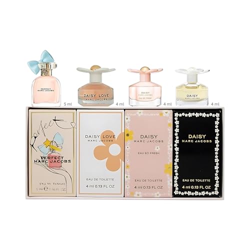Marc Jacobs Perfume for Women Gift Set 4-Piece Mini Variety Splashes