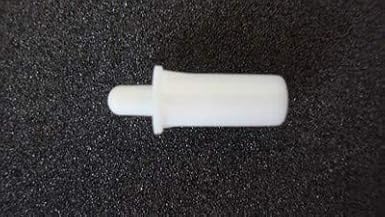 Spring-Loaded Louver Pin - 20 Pack - White Metal