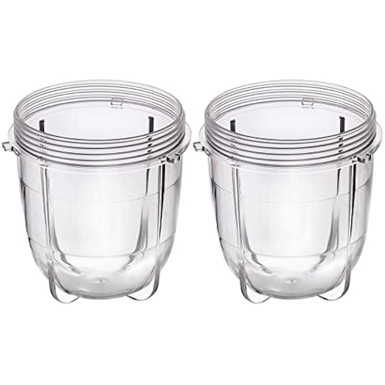 Replacement Parts Cups Accessory Compatible with Original Magic Bullet 250W MB1001 Blender 2 12oz cups