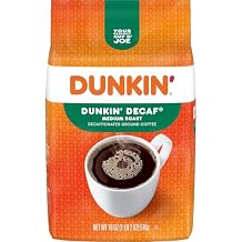 Dunkin' Decaf Ground Coffee, Medium Roast, 18 Ounce Bag