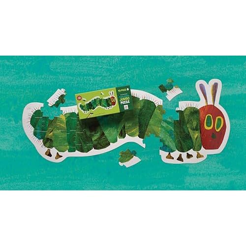 Crocodile Creek Above  Below 48-Piece Jigsaw Floor Puzzle - Fun Floor Puzzles for Kids Ages 4-8, Jumbo The Very Hungry Caterpillar