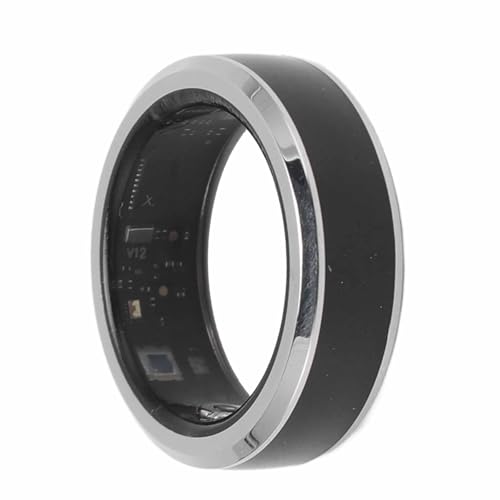 Yunseity Smart Ring Health, 5ATM Sleep Monitoring Step Counting Bluetooth Fitness Smart Ring with APP, Magic Wearable Device Universal Ring for Men and Women 8#
