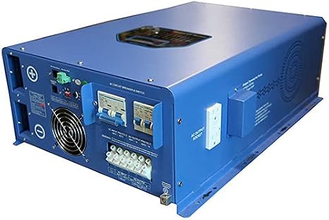 Aims Power 12000 Watt Pure Sine Inverter Charger 48Vdc & 240Vac Input to 120/240Vac Split Phase Output w/ 36KW Surge 50/60Hz ETL Listed 12KW