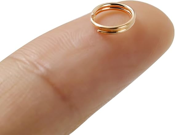 100Pcs Small Key Rings Mini Keyring Rings Split Rings for Keychains Metal Rings for DIY Pendants Ornaments Crafts Accessories