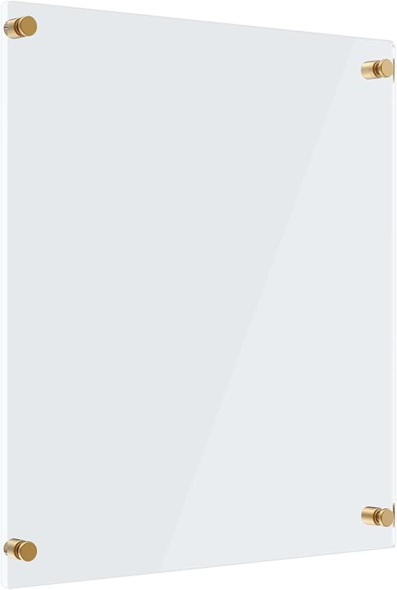 MaxGear Acrylic Dry Erase Board, 18"x24" Clear White Board for Wall