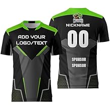 Customize Your Black Jersey with Name and Number Mens Team Uniforms Shirt for Esport Game Soccer Volleyball