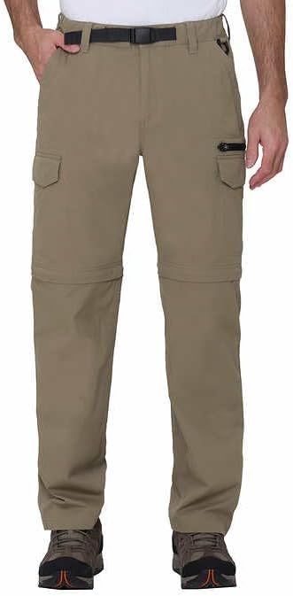 BC Clothing Cargo Pants for Men - Tactical Pants - Hiking Convertible Outdoor Pants Men (Tan, Sx30)