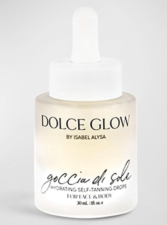 DOLCE GLOW Goccia De Sole Hydrating Tanning Drops Face And Body, 1 oz.
