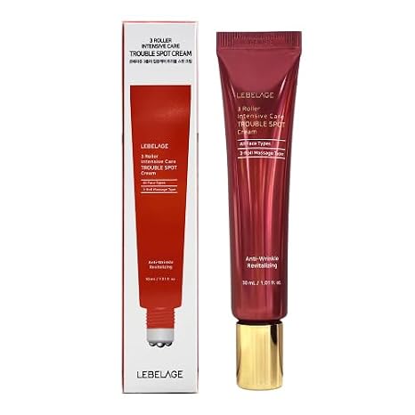 LEBELAGE 3 Roller Intensive Care Trouble Spot Cream - 1.01 fl oz 30ml, Hydrating, Soothing, Anti-Blemish