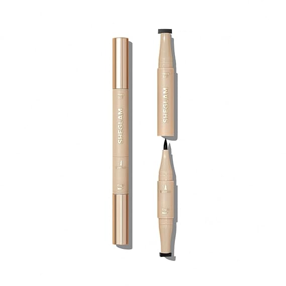 SHEGLAM Get Foxy Eye Stamp & Liner Pen 3 In 1 Waterproof Liquid Eyeliner Pencil Cat Eye Smudge-Proof Long-Lasting