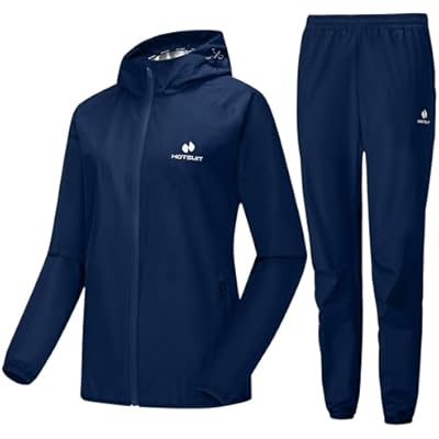HOTSUIT Sauna Suit Women Machine Washable Sweat Sauna Jacket Pants Anti Rip Sweat Suits for Gym Workout