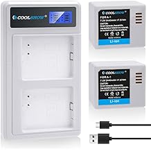 COOLSHOW Rechargeable Battery Replacement 2 Pack for Arlo Pro,Arlo Pro 2 (VMA4400) and LCD Dual Arlo Battery Charger Compatible with Arlo Pro,Arlo Pro 2,Arlo Go and Arlo Security Light Battery