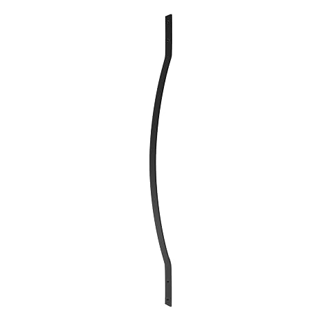 Deckorators 32-1/4 in. Textured Black Aluminum Arc Baluster (5-Pack)