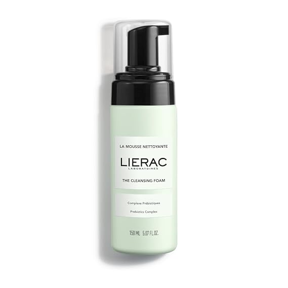 Lierac Demaquillant Deep Cleansing Foam - Foam Cleanser for Face, Purifies, Soothes, Gentle Face Wash for All Skin Types - 150ml Pump