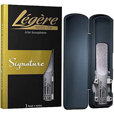 Legere Reeds - Alto Saxophone Reed, Signature, Strength 2.50 ASG2.50 - Premium Synthetic Woodwind Reed