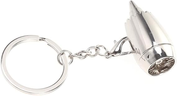Healeved Creative Metal Airplane Engine Keychain Pendant for Car Keys Bags and Accessories Unique for Aviation Enthusiasts