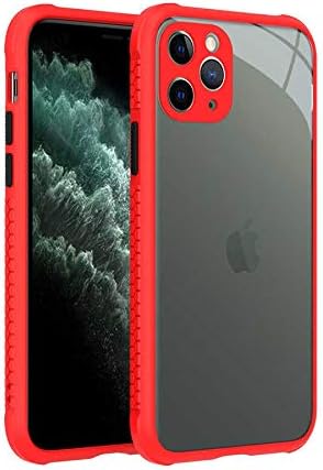 Spia Apple iPhone 11 Pro ile uyumlu Kılıf Kırmızı Sole Sert Kapak Orijinal Esnek İnce Geliştirilmiş Dayanıklı Darbe Karşıtı Koruyucu Yeni Nesil Tasarım (Apple iPhone 11 Pro, Kırmızı)