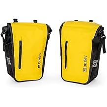 Burley Pannier Set, Roll-Top, Waterproof, 22L Total Capacity, 8mm to 15mm Rack Bar Compatible