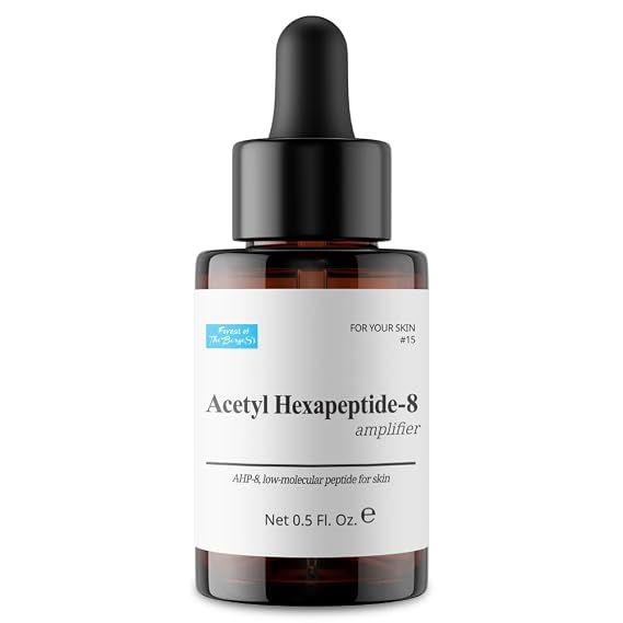 Acetyl Hexapeptide Amplifier, peptide facial serum for wrinkles, argireline serum ingredients. alternative serum for botox for all type skins. (0.5 fl. oz.)