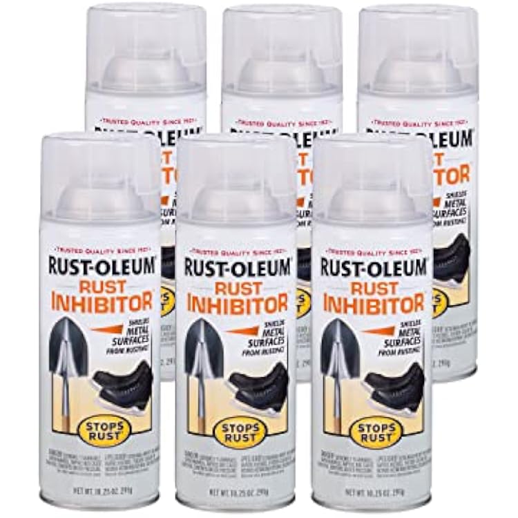 Rust-Oleum 224284-6PK Stops Rust Rust Inhibitor Spray, 10.25 oz, 6 Pack