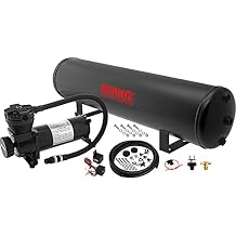 Vixen Air Suspension Kit for Truck/Car Bag/Air Ride/Spring. On Board System- 200psi Compressor, 5 Gallon Tank. For Boat Lift,Towing,Lowering,Leveling Bags,Onboard Train Horn,Semi/SUV VXO4852B