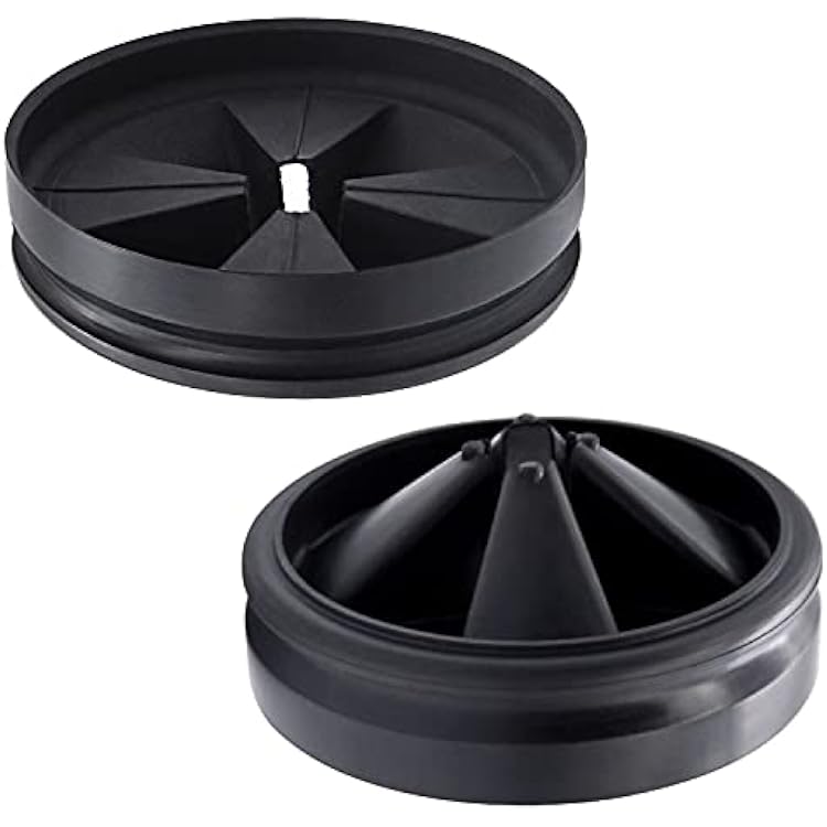 3 38 Garbage Disposal Splash Guard Sink Baffle QCB-AM Replacement for InSinkErator Evolution Series, Upgraded Funmit Removable Quiet Collar Drain Plugs, Garbage Disposer Accessories, Black