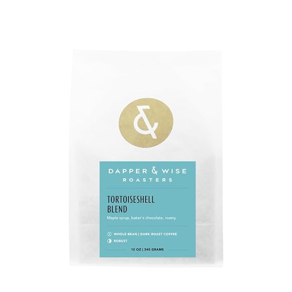 Tortoiseshell Blend - Roasted by Dapper & Wise - Freshly Ground Coffee - 12 Ounce Bag