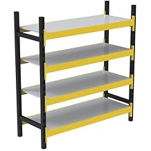 4 Katlı Tekli Midi Rack - Ekonomik Depo,Arşiv, Kiler Rafı