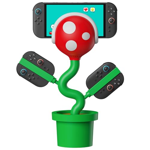 Switch 2 TV Dock for Nintendo Switch2 Docking Station with Cooling Fan, Chargering Dock for Switch 2Joypads, Piranha2 Stand with 4K 60Hz HDUSB 2.0USB-C Ports, PD Fast Charging Cute Gaming Setup