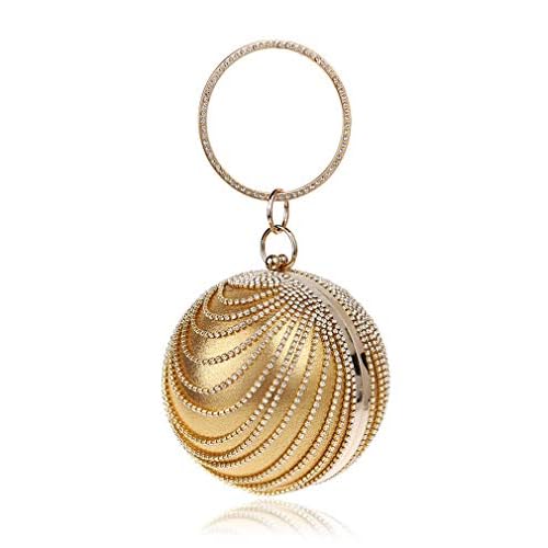 Round Clutch tassel Purse Women Crystal Evening Bag for Wedding Party Womens Ball Shape Crystal Evening Clutch Purse Wedding Party HandBags Glod