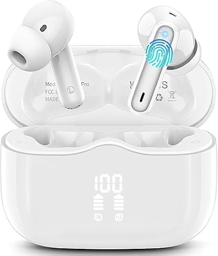 xinwld Bluetooth 5.4 Sports Earbuds 40 Hours LED IP7 Waterproof