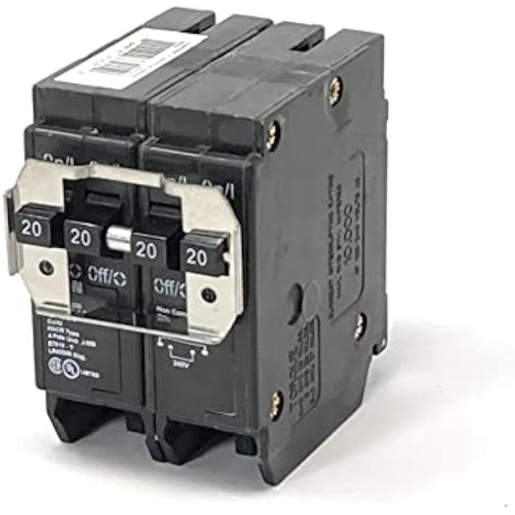 Eaton BR420 Plug-On Mount Type BR Circuit Breaker 4-Pole 20 Amp 120240 Volt AC