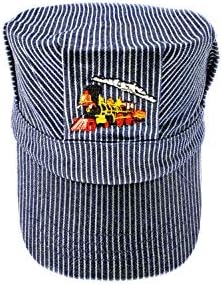 Adult Train Engineer Railroad Hat The Real Deal Men's Red Steam Engine Engineer Hat I Trains