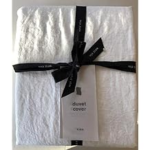 West Elm Belgian Linen Duvet Cover King ~White~