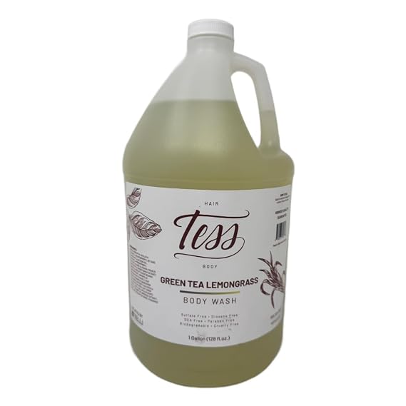 Tess Body Wash (1 Gallon, Green Tea Lemongrass)