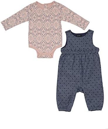 Nautica Girls Long Sleeve Onesie with Romper