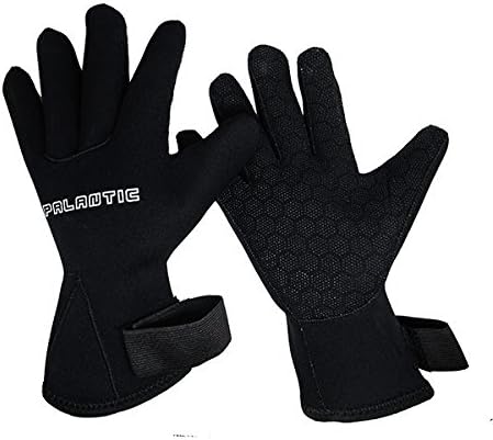 Palantic Black 3mm Neoprene Gloves with Extra Warmth Titanium Coating