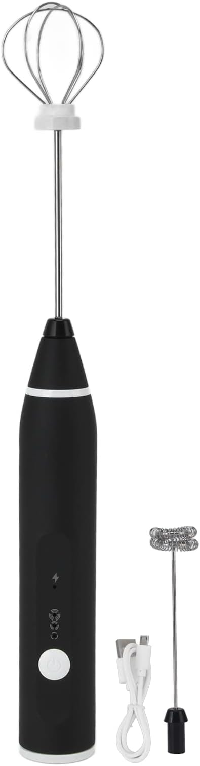 3 Speed Electric Stirrer, Kitchen Aid Stand Hand Electric Small Mini Cordless Mixer Handheld, Stainless Steel Whisk Battery Operated Mini Drink Mixer Blender