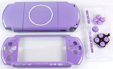 Replacement PSP 3000 Full Housing Shell Cover Button Screw Set - Purple